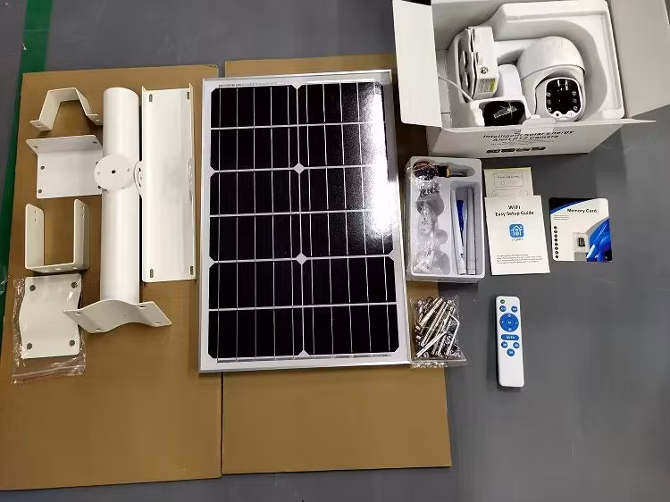 Security Lights Motion Outdoor Solar All in Two with APP WiFi 4G Connect Wireless CCTV Camera LED Street Light