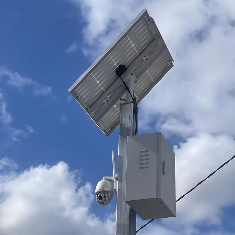 Outdoor Wireless Solar Powered Dome Security Camera for Farms