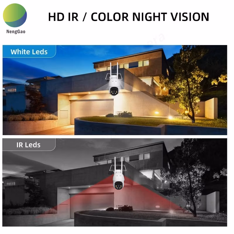 Solar Panel Battery Lights CCTV Surveillance Camera WiFi 2.4GHz Solar Camera Solar Powered CCTV