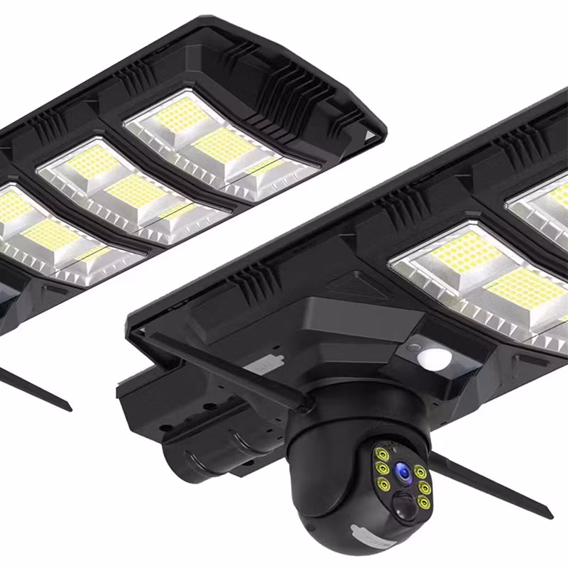 2 Years Warranty Cheapest All in One Smart Solar LED Streetlight with CCTV Camera WiFi/ 4G