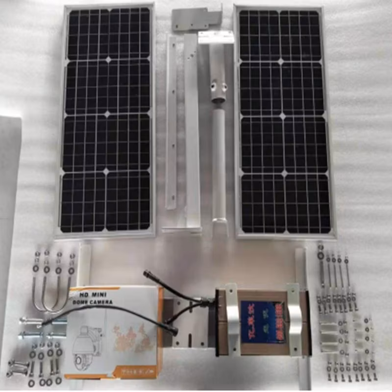 Outdoor Wireless Solar Powered Dome Security Camera for Farms