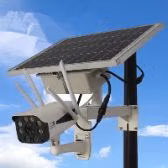Outdoor Wireless Solar Powered Dome Security Camera for Farms