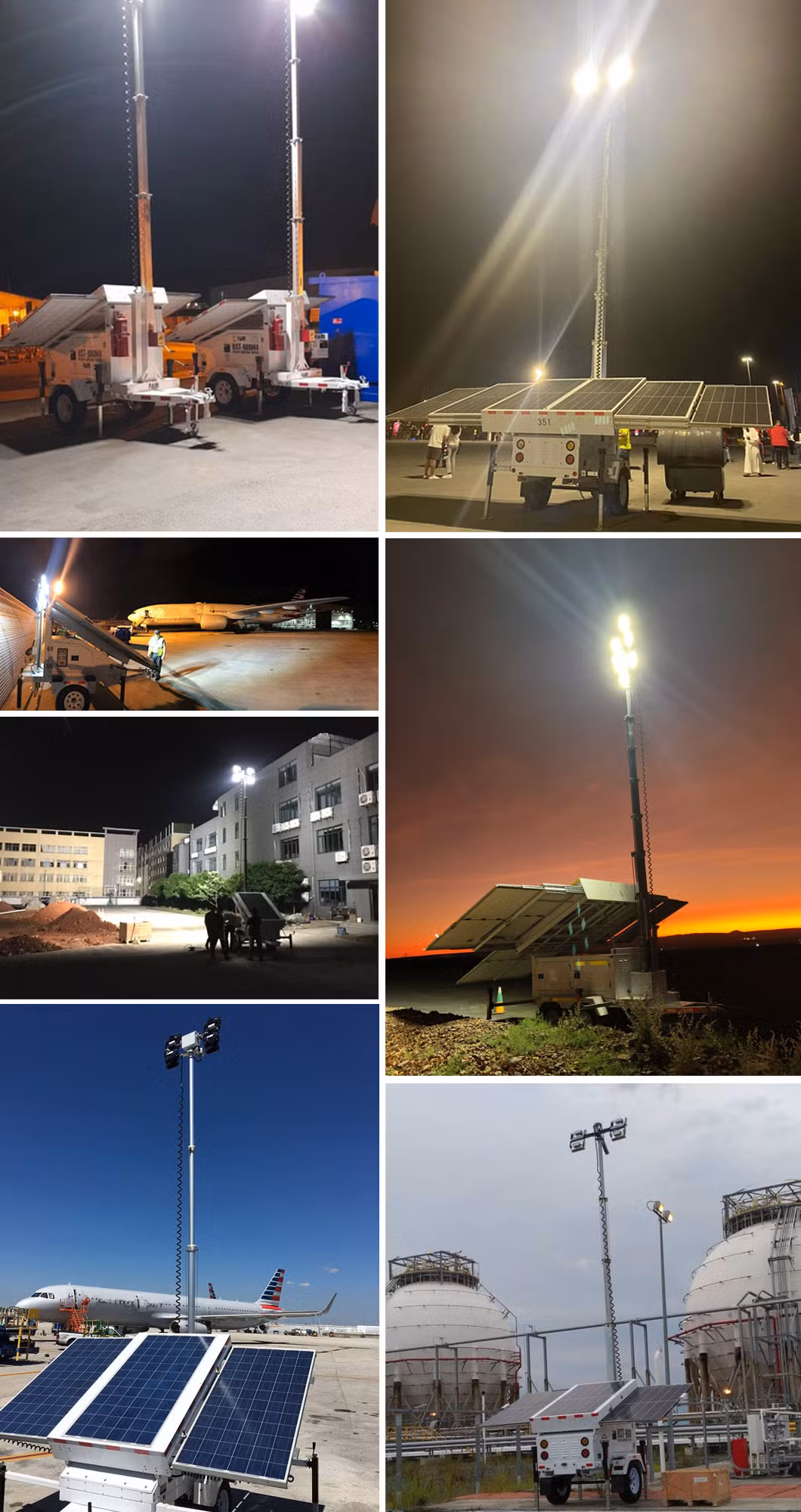 Portable Solar Trailer with PTZ Camera for Mobile Security and Surveillance