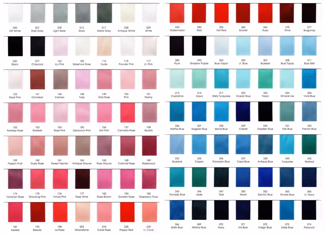 OEM Double Face Satin Ribbon/ Taffeta/ Grosgrain/Sheer Organza Ribbon for Wrapping/Decoration/Florist/Christmas Emerald Color