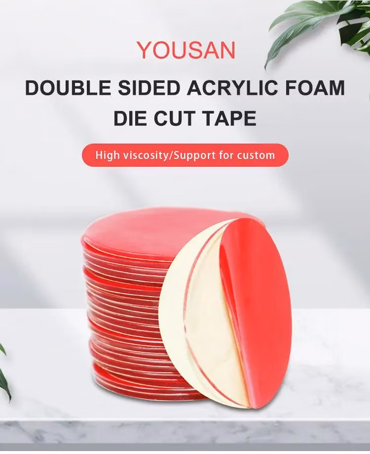 Customized Size Clear Round Double-Sided Acrylic Foam Tape Self Adhesive Glue Dots for Festival Decoration