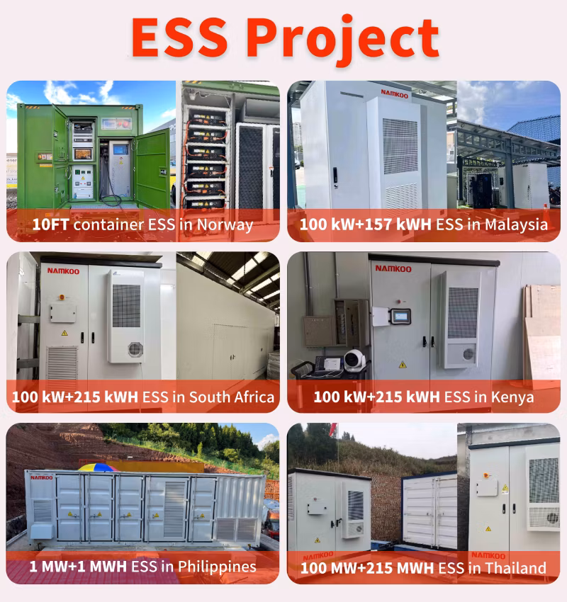 Ess Manufacturer 500kw 800kw 1MW 2 MW Solar Energy Storage Battery Container System with High Quality 1MW Solar System