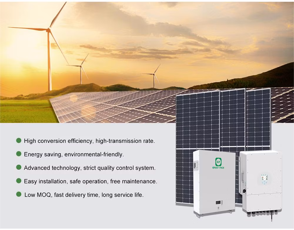 Europe Warehouse Solar Power Energy 8kw 10kw 12kw 20kw Battery Storage System Hybrid Solar System for Europe Market