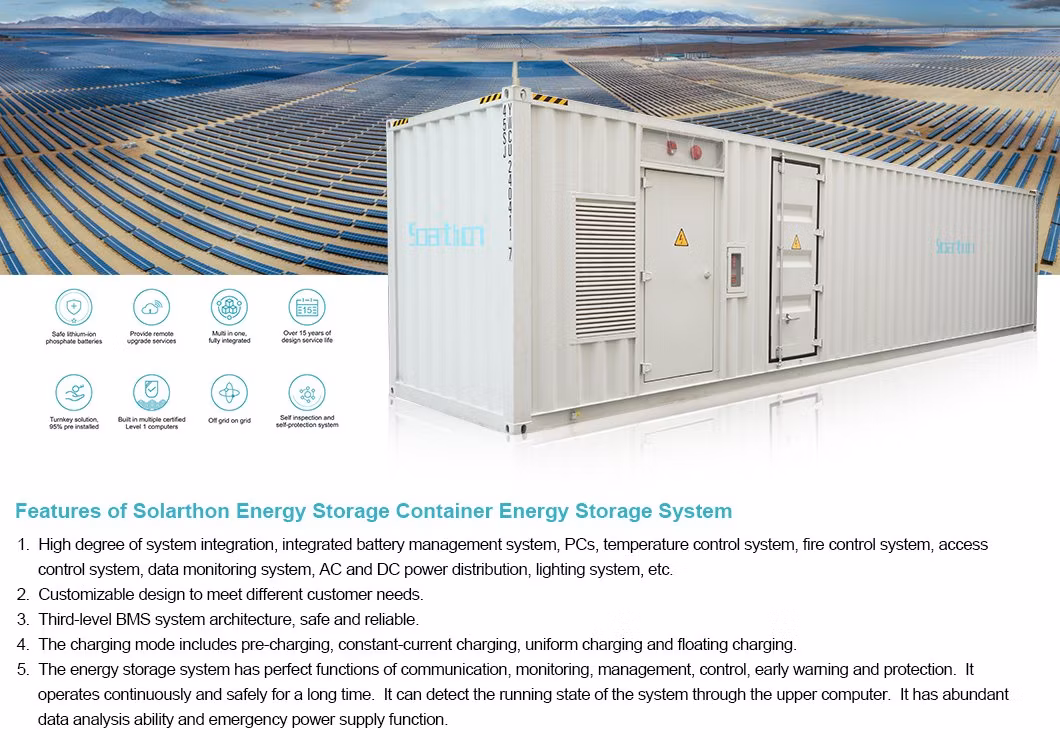 500kw 1MW Ess Energy Storage Container Power System Lithium Storage Solar Energy Battery Systems Utility Energy Storage