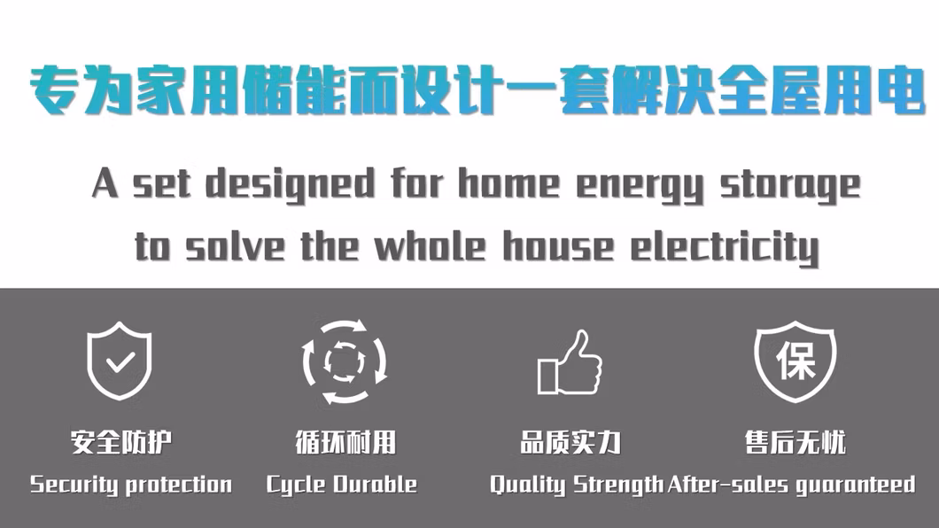 Plannano Blue Household Wall-Mounted Power Supply 51.2V 100W Large Capacity Solar Battery Energy Storage Technology