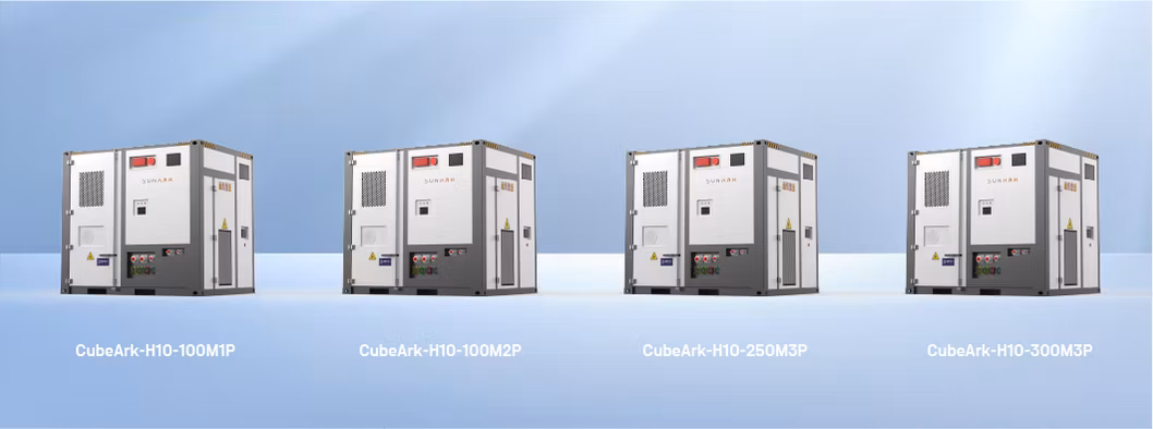 Sunark 280ah Bess Container Liquid Cooling 20FT 10FT 300kwh 600kwh 1mwh LiFePO4 Battery Container