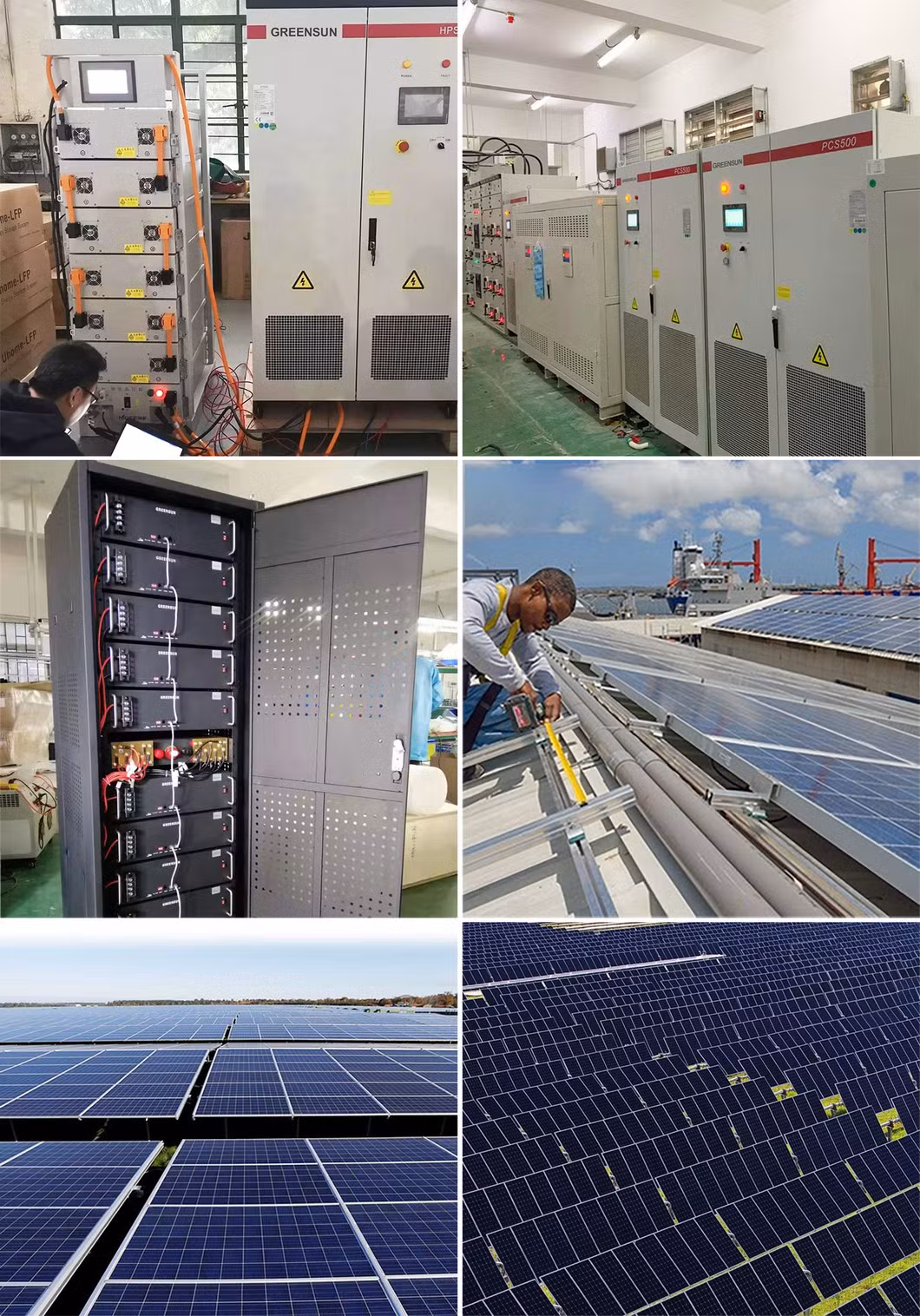 European Market 30kw 50kw 100kw 150kw 200kw Hybrid Solar Panel System Commercial Battery Energy Storage System for Industrial Application