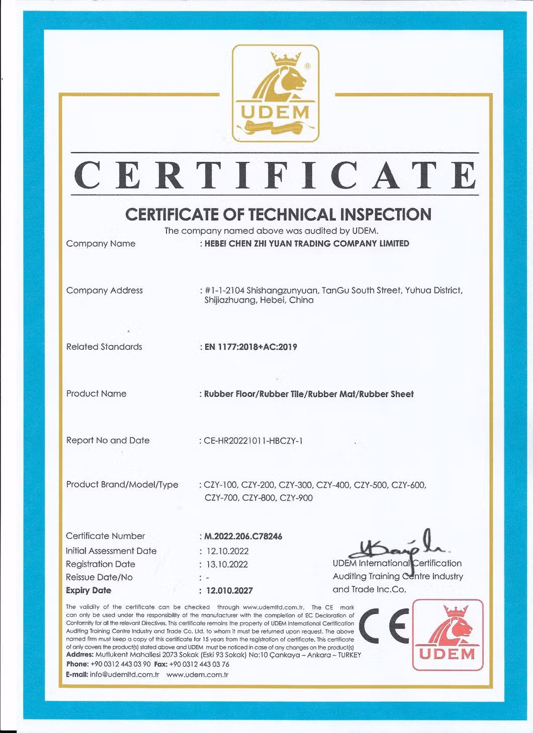 Colorful Size Customized Outdoor Shock-Absorbing Sport Venues Gym Rubber Flooring Mat