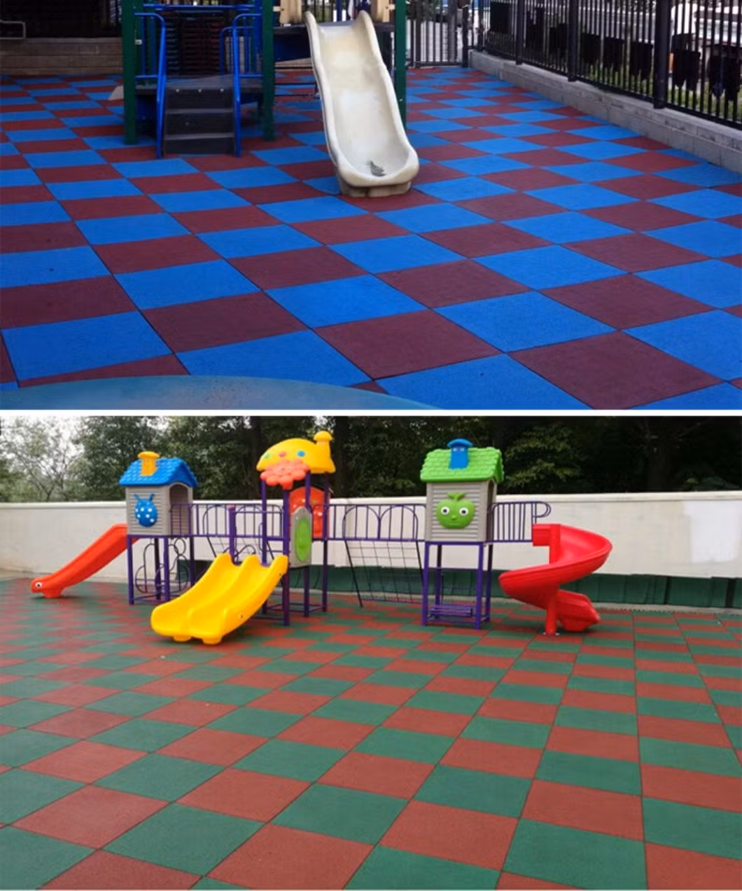 Eco-Safety Anti-Slip 20mm Thickness Multi-Purpose Recycled Square Rubber Mat