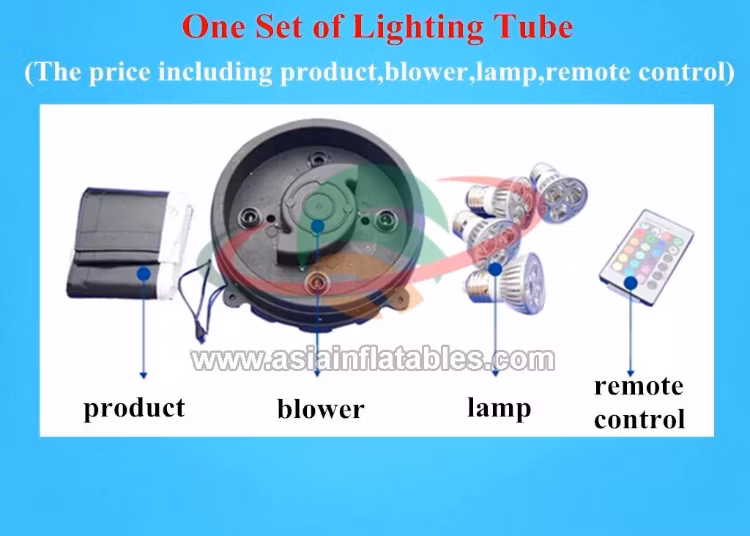 Outdoor Decorative LED Lighting Colorful Inflatable Mushroom for Outdoor Stage Decoration