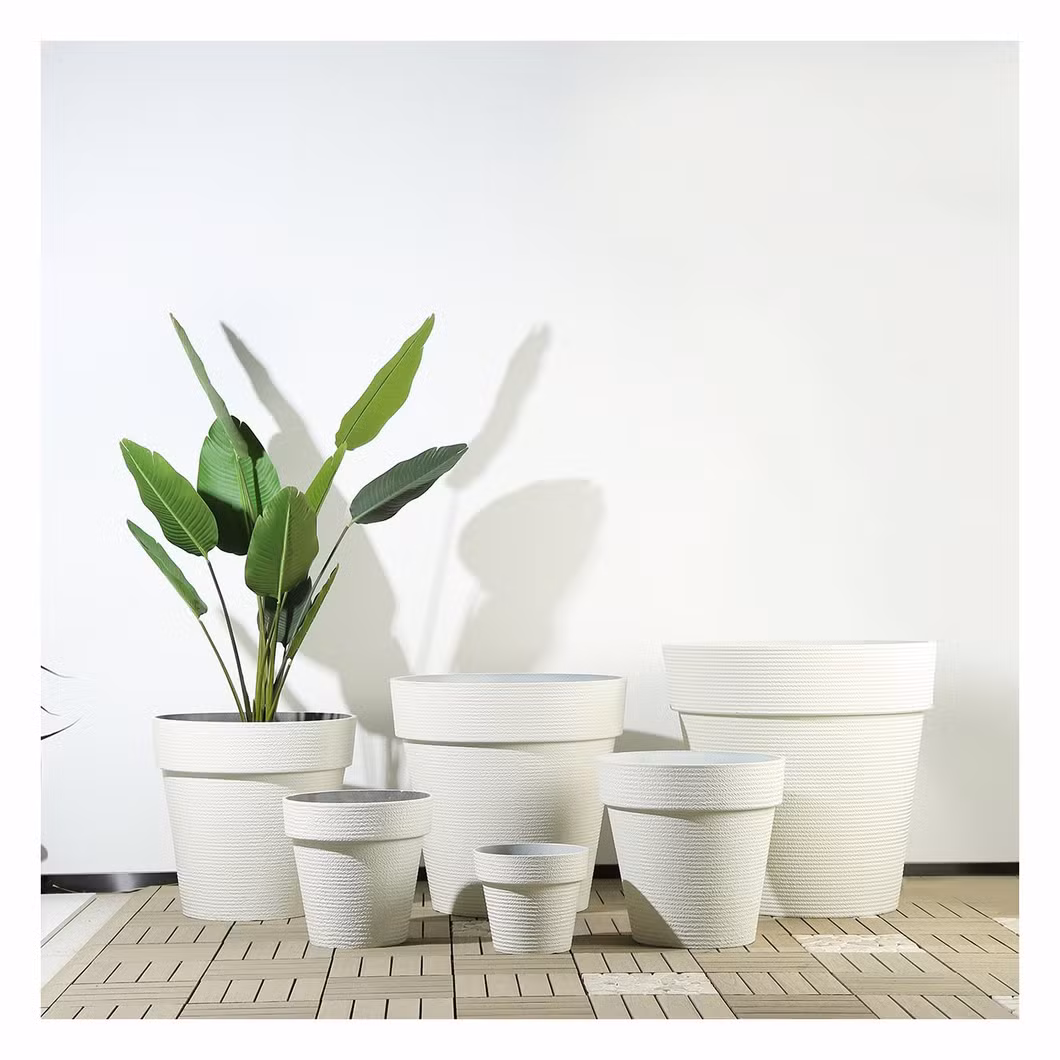 Wholesale Large Circle Round Planter Pot Plastic Plant Pots Outdoor Large Garden Big Size Flower Pots Hanging &amp; Floor Usage for Flowers/Green Plants