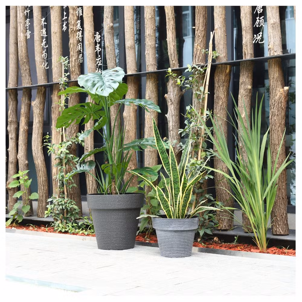 Wholesale Large Circle Round Planter Pot Plastic Plant Pots Outdoor Large Garden Big Size Flower Pots Hanging &amp; Floor Usage for Flowers/Green Plants