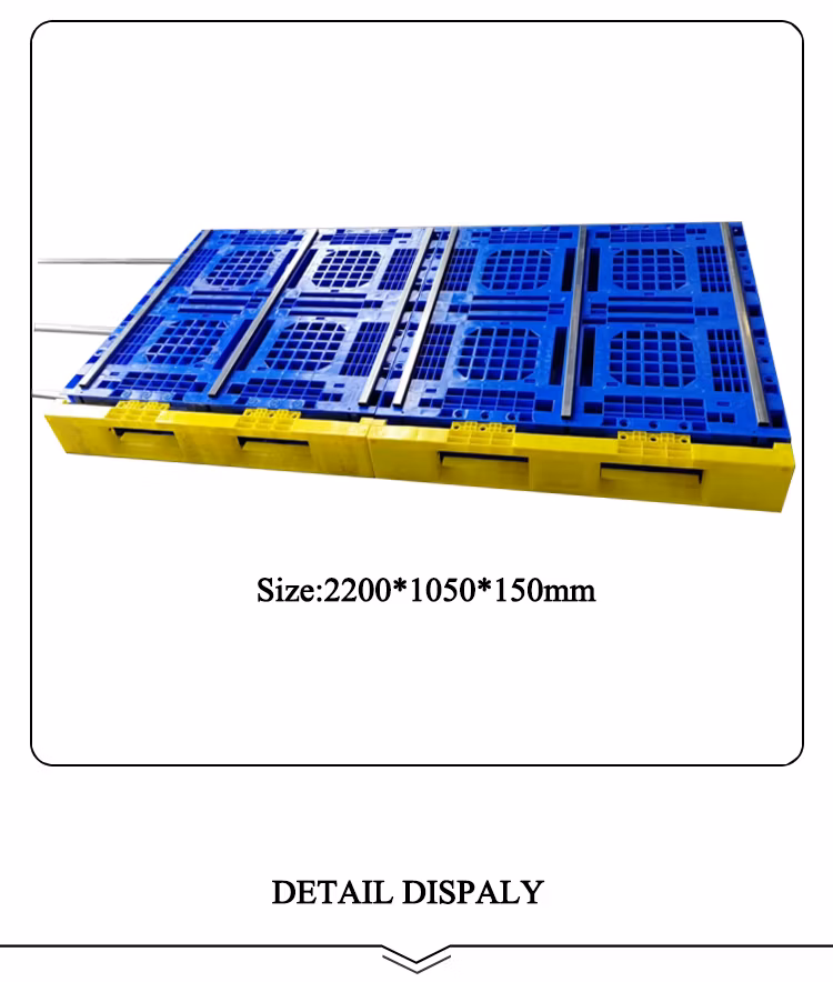 Wholesale Heavy Duty Storage Recyclable Rackable HDPE Shipping Size 1200*1000 Reinforced Large Size Plastic Pallets for Sale