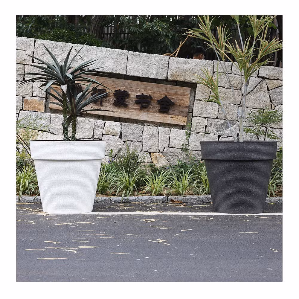 Wholesale Large Circle Round Planter Pot Plastic Plant Pots Outdoor Large Garden Big Size Flower Pots Hanging &amp; Floor Usage for Flowers/Green Plants