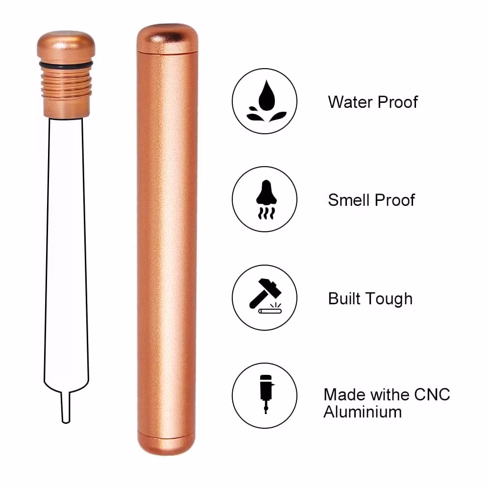 Cigarette Metal Storage Tube Fits King Size Cones Containers Smells-Waterproof Minimalist Modern