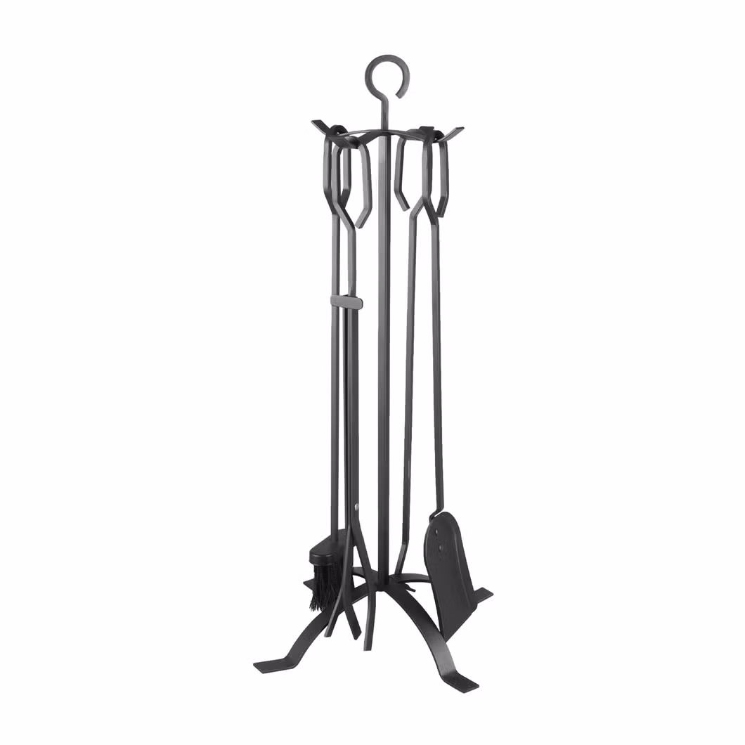 Adjustable Heavy Duty Powder Coated Steel Holder Firewood Log Storage Rack Bracket for DIY Fireplace Wood Storage