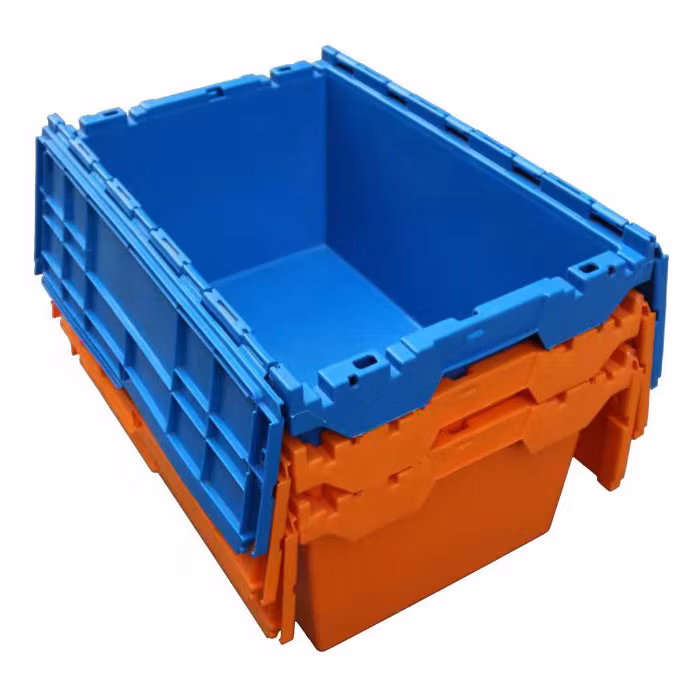 Customize Logo Color Nesting and Stacking Plastic Moving Box for Moving Company