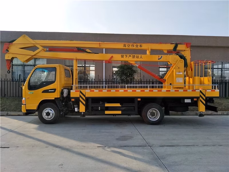 Chinease Brand JAC 12m Cherry Picker Truck 14m Tree Pruning Truck with Z Type Aerial Platform