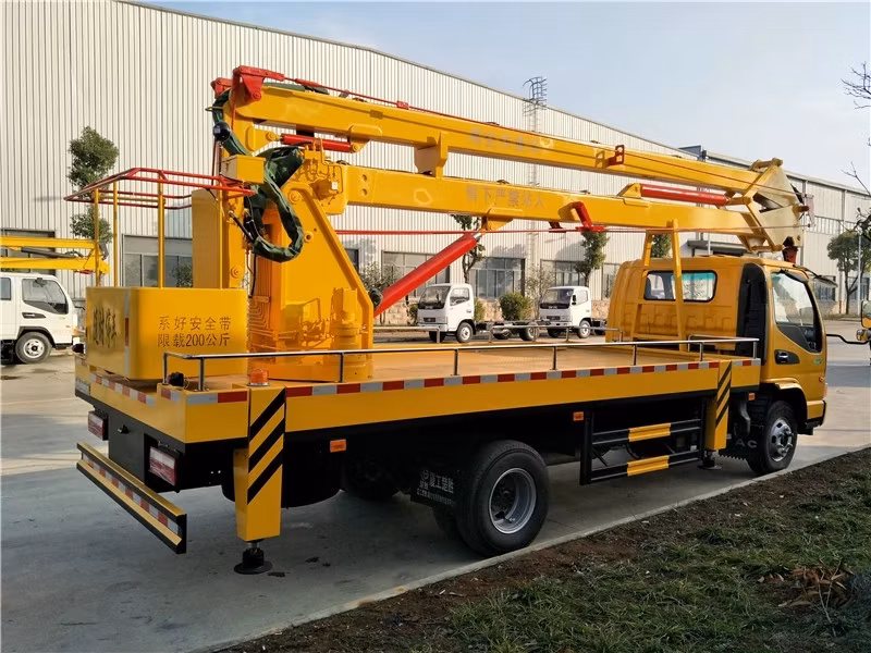 Chinease Brand JAC 12m Cherry Picker Truck 14m Tree Pruning Truck with Z Type Aerial Platform
