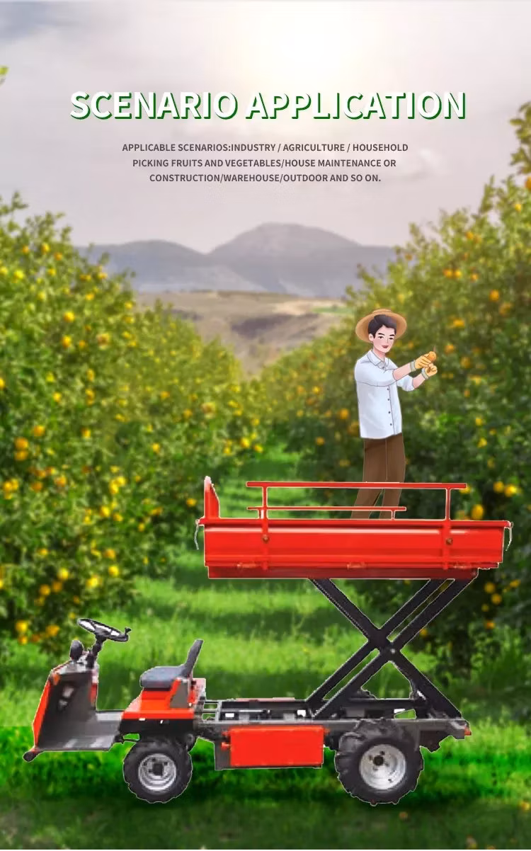 Ecas-S400 Orchard Lift Aerial Work Platform Used in Fruit Picking Cherry Picking Pruning Branches and Spread Pollen