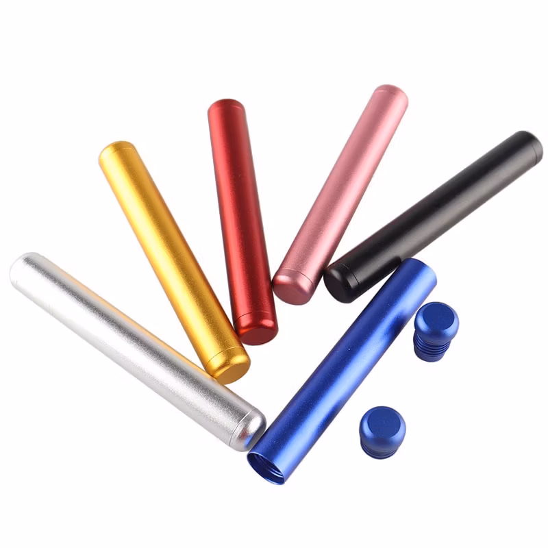 Cigarette Metal Storage Tube Fits King Size Cones Containers Smells-Waterproof Minimalist Modern