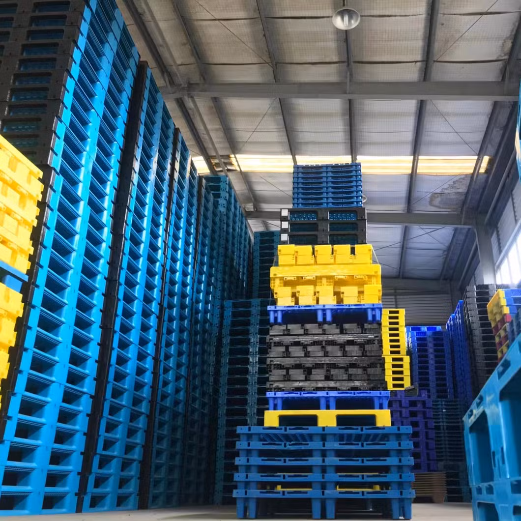 2024 Hot Selling Wholesale Size 1200*1000*150mm Forklift Tian-Shaped Plastic Pallet of Color and Dimensions Varieties