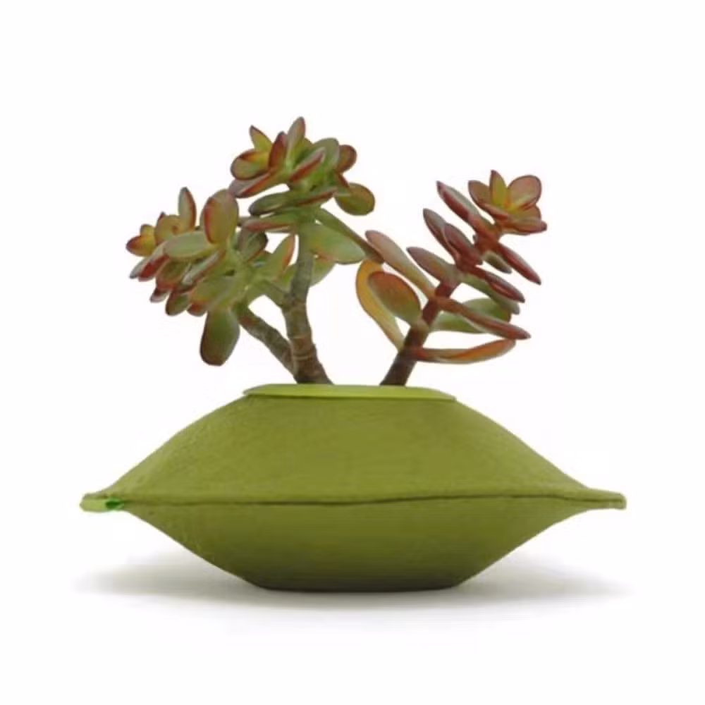 Modern Flower Pots with Original Shapes Decorative Planters Made of Recycled Material Unusual Colorful Planters of 100% Recycled Felt Wyz21949