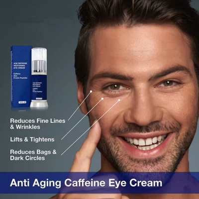 Custom Advanced Anti Aging Moisturizer Dark Circles and Puffiness Mens Eye <a href='/cream/'>Cream</a>