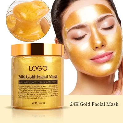 Deep Cleaning Skin Moisturizing 24K Gold Mud Magnetic Facial Mask