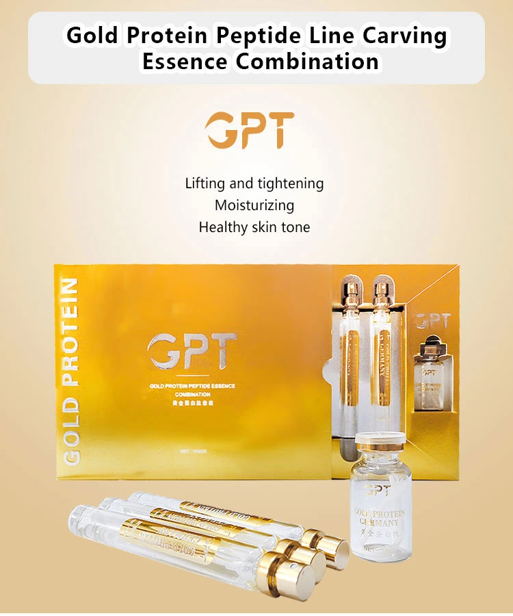 Wholesale Facial Care Face Lift Line Anti-Wrinkle Lifting Serum Gold Protein Collagen Line Carving