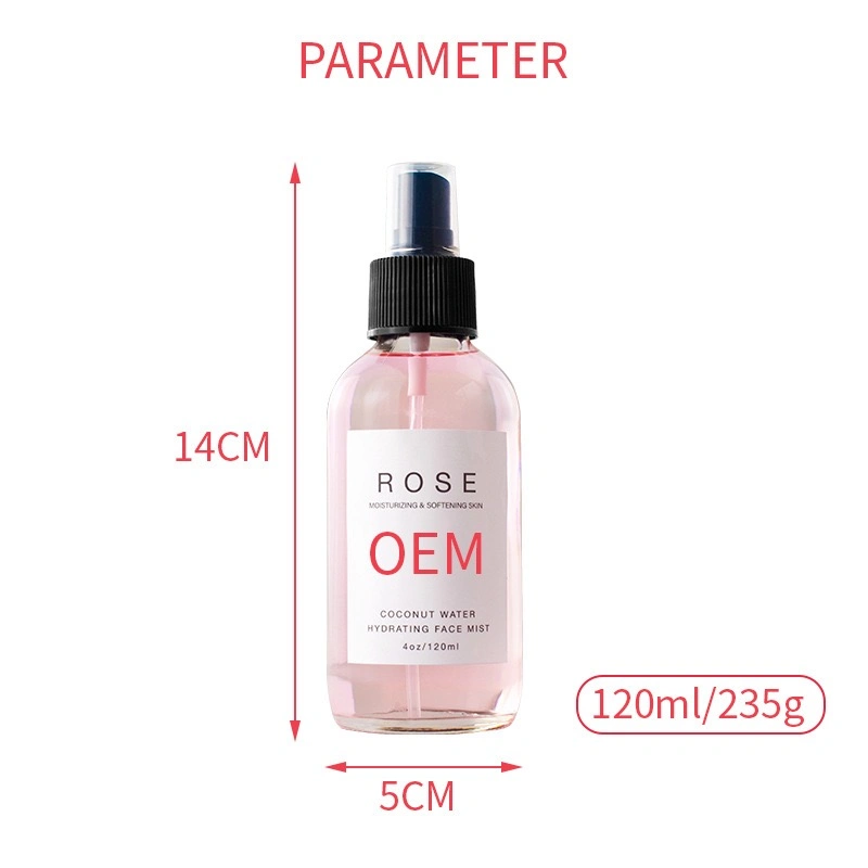 Natural Organic Rosewater Facial Mist Hydrating Skin Care Spray Face Toner