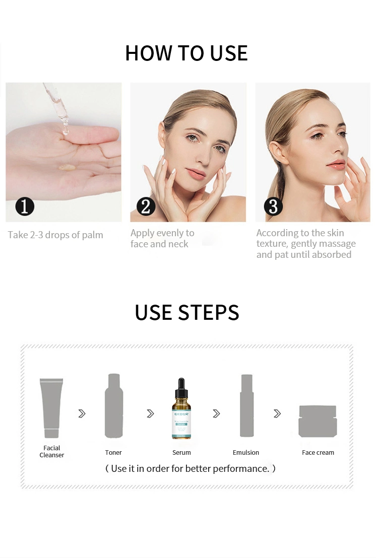 Facial Skin Care Smoothing Anti Aging Face Serum Brightening Hydrating 10 % Niacinamide Repairing Facial Serum