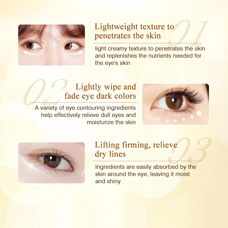 Golden Eye Cream Collagen Hydrating Eye Cream to Remove Puffy Eyes Black Circles to Remove Wrinkles Care