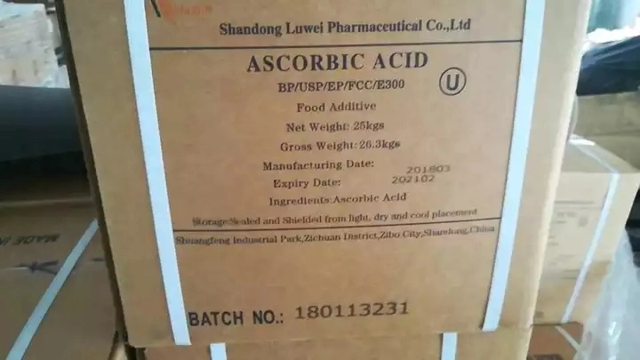 Factory Supply Pharma Grade Ascorbic Acid/Vitamin C CAS 50-81-7 for Skin Whitening Food Additive and Food Nutrient Fortifier