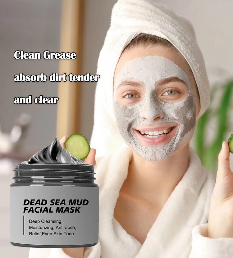 Private Label Blackheads Remover Dead Sea Mud Mud Mask Facial Clay Mask