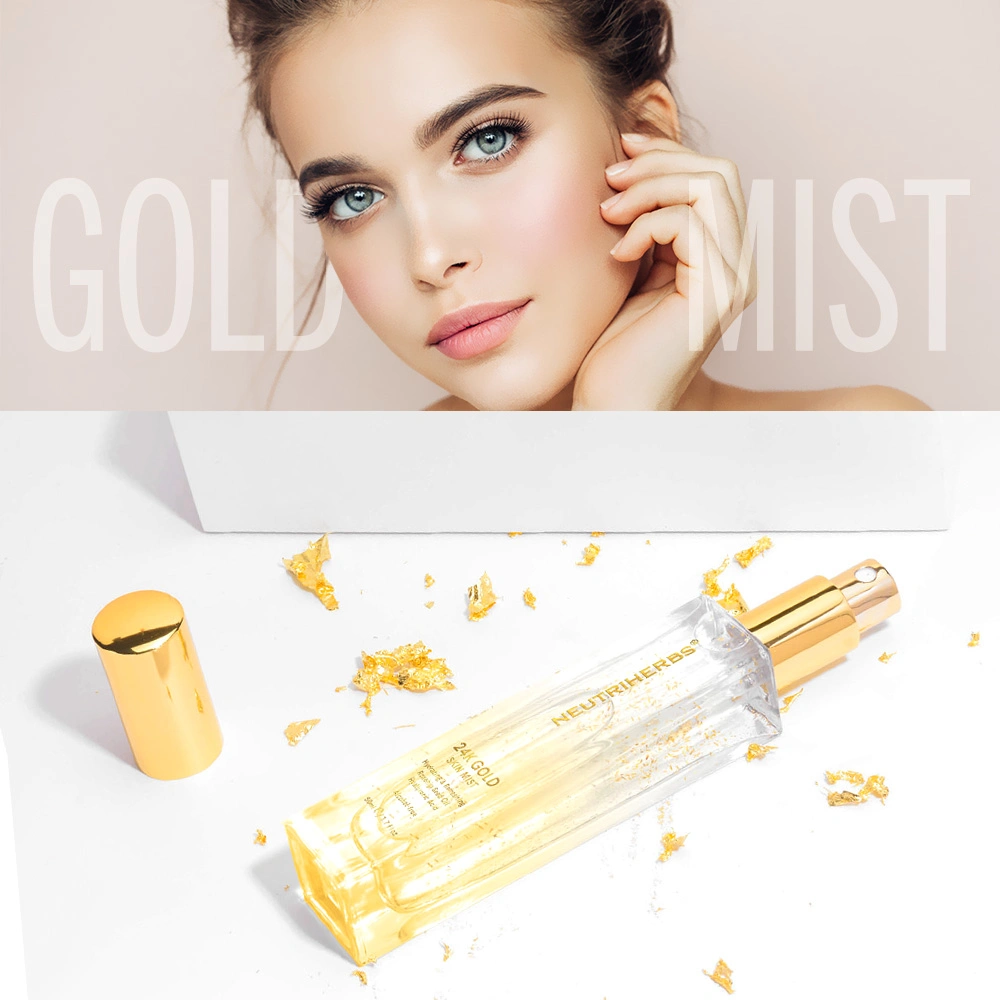 Skin Beauty Rejuvenating Vitamin C Daily Hydrating Firmness Rose 24K Gold Mist For Dry Skin