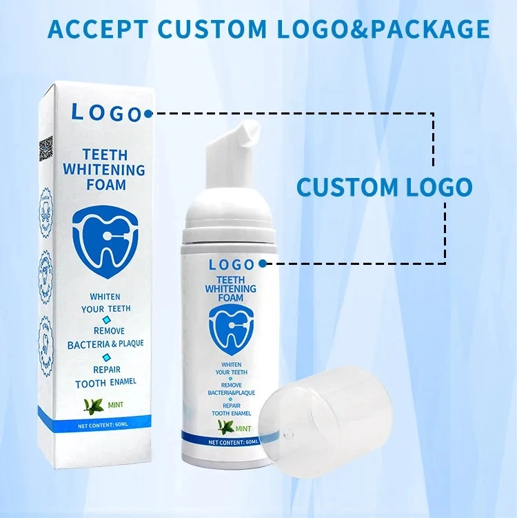 Toothpaste Tooth Mousse Cleaning Paste Private Logo Label Cleansing Teeth Whitening Foam