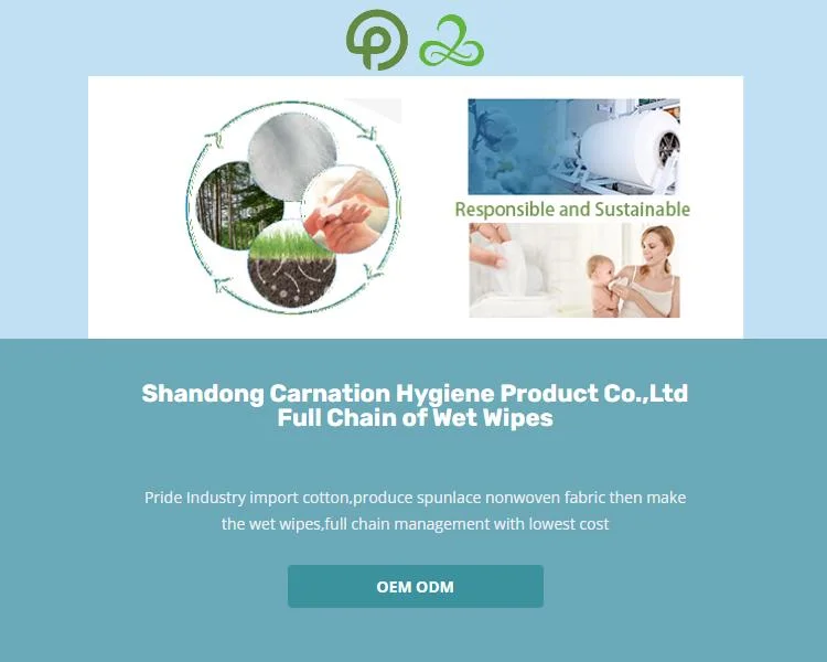 OEM and ODM Facial Wipes Refreshments Cleansing Wet Towel Wipes