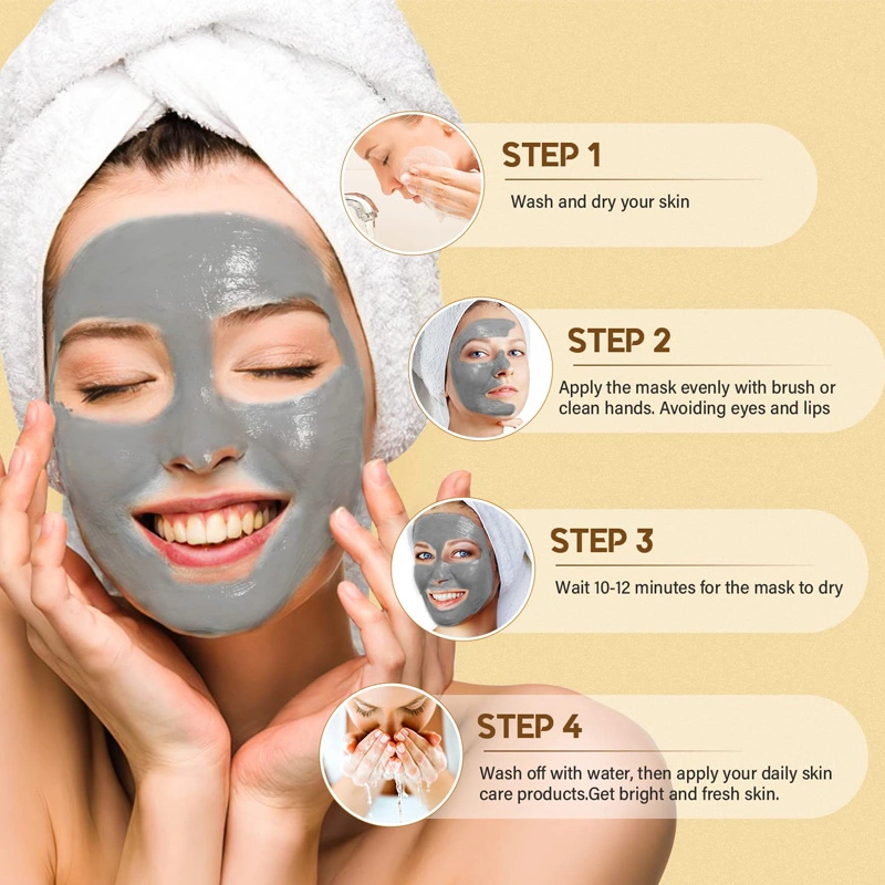 Skin Care Natural Dead Sea Mud Deep Cleaning Facial Clay Mask Whitening Face Clay Mask