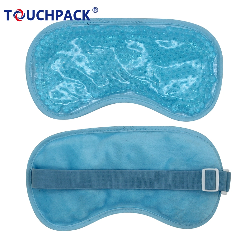 Food Grade PVC Soft Cloth Hot Cold Gel Eye Mask Gel Bead Cooling Pack Eye Mask