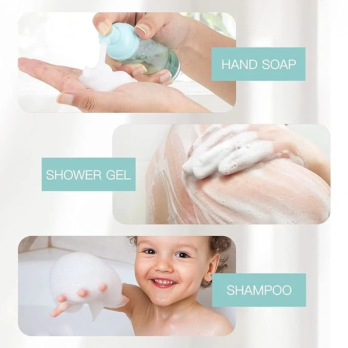 Popular Mousse Plastic Hand Foam Pump with Clip Lock for Facial Cleanser