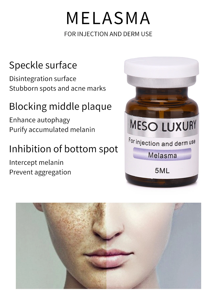 OEM Private Label Meso Luxury Injectable Mesotherapy Serum Acne Scar Removal Skin Whitening Moisturizing Serum