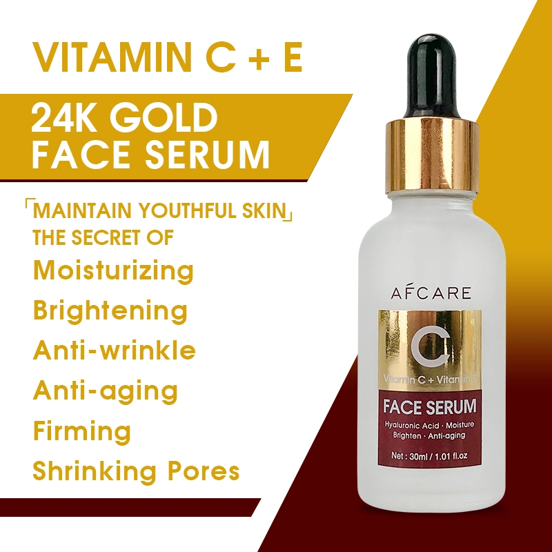 Skincare Brightening Hydrating Moisturizing Aging Anti Wrinkle Collagen 24K Gold Face Serum