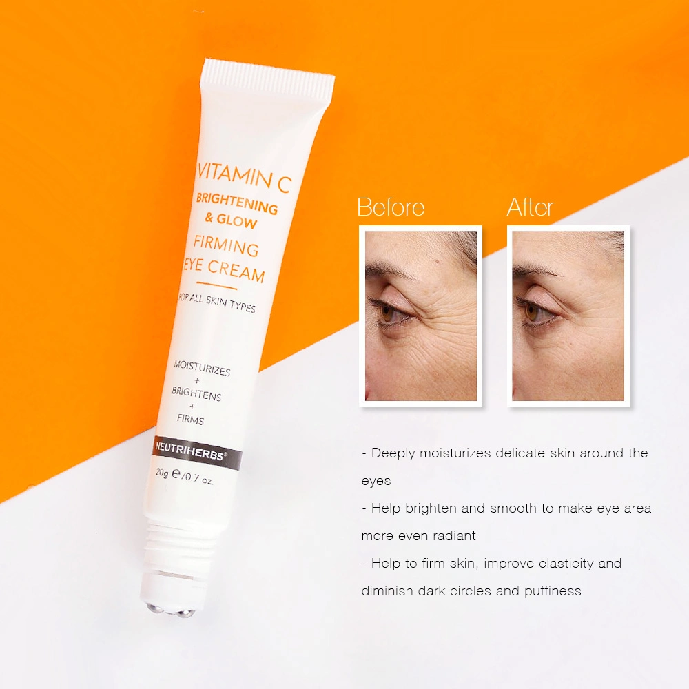 Hot Selling OEM Vitamin C Removing Dark Circle Anti-Wrinkle Brightening Collagen Eye Cream