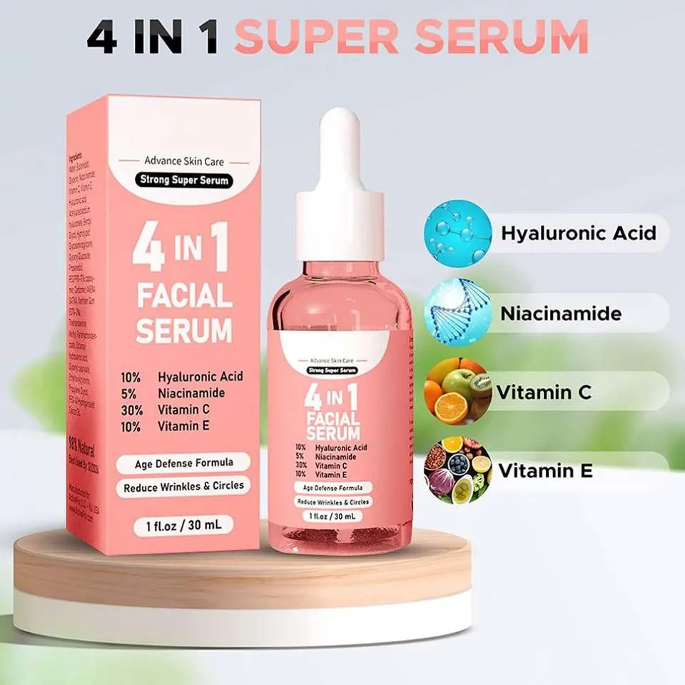 Vitamin C Ha Nicotinamide Anti-Aging Hydrating 4 in 1 Face Serum