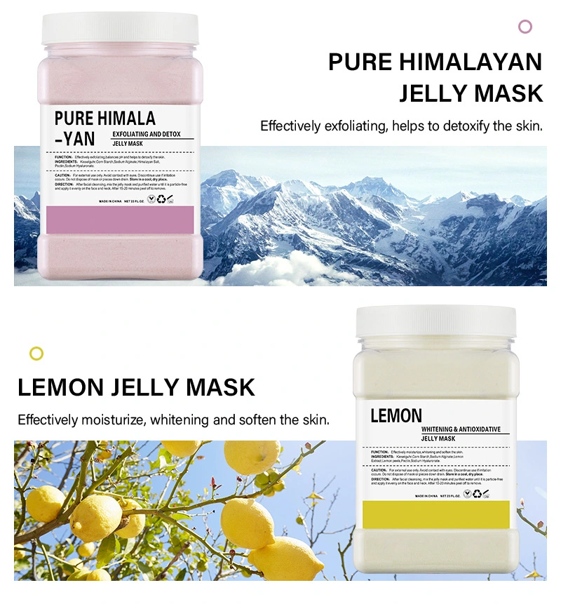 OEM Facial SPA Hydrojelly Powder Peel off Lavender Rose Jelly Mask